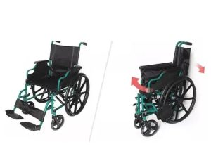 Silla de ruedas H&MS abierta y plegándose