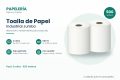 Toalla de papel industrial jumbo, pack de 2 rollos de 250 metros (500 m en total)